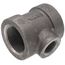1-1/2" x 1-1/2" x 3/4" Black Cast Iron Steam Tee