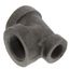 1-1/2" x 1-1/4" x 1-1/2" Black Cast Iron Steam Tee, Class 125