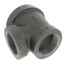 1-1/2" x 1/2" x 1/2" Black Cast Iron Steam Reducing Tee