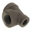 1-1/2" x 1" x 2" Black Cast Iron Steam Reducing Tee, Class 125