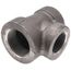 1-1/4" x 1" x 1" Black Cast Iron Steam Tee, Class 125