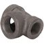 1-1/4" x 1" x 1-1/4" Black Cast Iron Steam Tee, Class 125