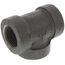 1" Black Cast Iron Steam Tee, Class 125
