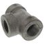 1/2" Black Cast Iron Steam Tee, Class 125