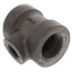 1/2" x 1/2" x 1/4" Black Cast Iron Steam Reducing Tee