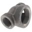 1" x 1" x 2" Black Cast Iron Steam Reducing Tee, Class 125