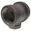 2-1/2" x 2" x 1-1/4" Black Cast Iron Steam Tee, Class 125