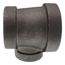 2-1/2" x 2" x 1-1/4" Black Cast Iron Steam Tee, Class 125