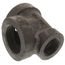 2" x 1-1/4" x 2" Black Cast Iron Steam Tee, Class 125