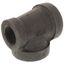 2" x 1-1/4" x 2" Black Cast Iron Steam Tee, Class 125