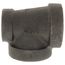 2" x 1-1/4" x 2" Black Cast Iron Steam Tee, Class 125