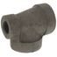 2" x 1/2" x 2" Black Cast Iron Steam Tee, Class 125