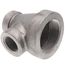 2" x 1" x 1" Black Cast Iron Steam Tee, Class 125