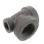2" x 1" x 2" Black Cast Iron Steam Tee, Class 125