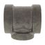 2" x 2" x 1-1/2" Black Cast Iron Steam Tee, Class 125