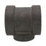 2" x 2" x 1-1/4" Black Cast Iron Steam Tee, Class 125