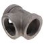 3" Black Cast Iron Steam Tee, Class 125