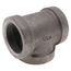 3" Black Cast Iron Steam Tee, Class 125