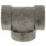 3/8" Black Cast Iron Steam Tee, Class 125