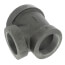 3" x 2" x 2" Black Cast Iron Steam Tee