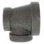 3" x 2" x 2" Black Cast Iron Steam Tee