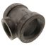 3" x 3" x 2" Black Cast Iron Steam Tee