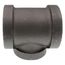3" x 3" x 2-1/2" Black Cast Iron Steam Tee, Class 125