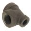 4" x 3" x 4" Black Cast Iron Steam Tee, Class 125