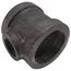 4" x 4" x 2" Black Cast Iron Steam Tee