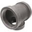 4" x 4" x 3" Black Cast Iron Steam Tee, Class 125