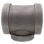 4" x 4" x 3" Black Cast Iron Steam Tee, Class 125
