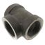 6" Black Cast Iron Steam Tee, Class 125