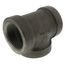 6" Black Cast Iron Steam Tee, Class 125