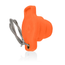 18 Series Single Pole Male Protective Cap, Ball Nose (Orange)