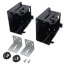 2-Gang Gangable Plastic Box w/ Brackets for New Construction (Black)
