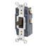 30A, 120/277V Toggle Double-throw Ctr-off Momentary Contact Double-pole AC Quiet Switch, Grounding, Back & Side Wired(Brown)