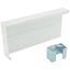 12" Right End Cap for UF-2 Baseboard (White)