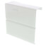 6" Left End Cap for UF-2 Baseboard (White)
