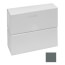 6" Left End Cap for UF-2 Baseboard (Runtal Steel - Dark Grey)