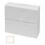 6" Right End Cap for UF-2 Baseboard (Cream White)