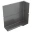 6" Right End Cap for UF-2 Baseboard (Runtal Steel - Dark Grey)