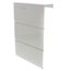 6" Left End Cap for UF-3 Baseboard (White)