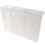 6" Right End Cap for UF-3 Baseboard (White)