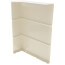 6" Right End Cap for UF-3 Baseboard (Cream White)