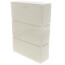 6" Right End Cap for UF-3 Baseboard (Cream White)