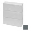 6" Right End Cap for UF-3 Baseboard (Runtal Steel - Dark Grey)
