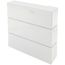 9" Left End Cap for UF-3 Baseboard (Glacier Grey)