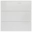 9" Left End Cap for UF-3 Baseboard (Glacier Grey)