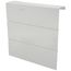 9" Left End Cap for UF-3 Baseboard (White)