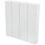 12" Left End Cap for UF-4 Baseboard (White)